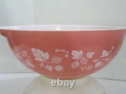 Vintage Pyrex PINK Gooseberry Cinderella Bowls Complete Set of 4