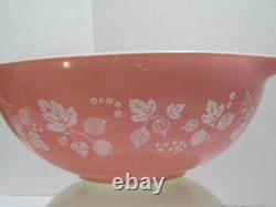 Vintage Pyrex PINK Gooseberry Cinderella Bowls Complete Set of 4