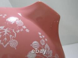 Vintage Pyrex PINK Gooseberry Cinderella Bowls Complete Set of 4