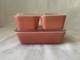 Vintage Pyrex Pink 8-piece Refrigerator Dishes 501-503