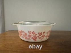 Vintage Pyrex Pink Gooseberry 471 And 472 With Lids