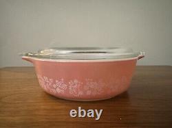 Vintage Pyrex Pink Gooseberry 471 And 472 With Lids