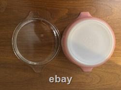 Vintage Pyrex Pink Gooseberry 471 And 472 With Lids