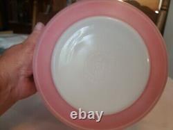 Vintage Pyrex Pink Stripe Bowl 403 2.5 Qt. RARE TO FIND Nesting bowl