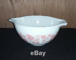 Vintage Pyrex Pink/White Gooseberry Cinderella Bowls #441, 443, 444 (set of 3)