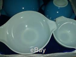 Vintage Pyrex Snowflake Garland Cinderella Nesting Mixing Bowls 444 443 442 441