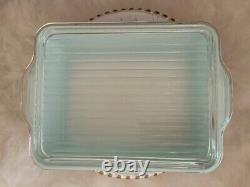 Vintage Pyrex Turquoise 1.5 QT 0503 Refrigerator Casserole Dish withLid 503C