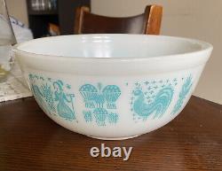 Vintage Pyrex Turquoise Amish Butterprint mixing bowls 401,403,404