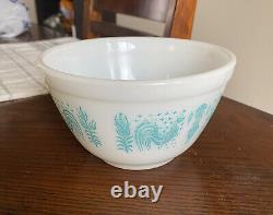 Vintage Pyrex Turquoise Amish Butterprint mixing bowls 401,403,404
