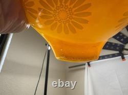 Vintage Pyrex set of 4 Sunflower Cinderella Nesting Bowls 441-444 (B)