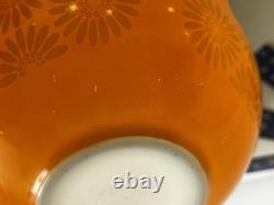 Vintage Pyrex set of 4 Sunflower Cinderella Nesting Bowls 441-444 (B)