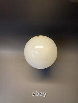 Vintage RARE 1890s Victorian White Milk Glass Hand Painted Cross Easter Egg