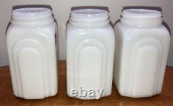Vintage Rare Mckee Roman Arch White Salt Flour Sugar French Shakers Lislet
