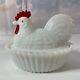 Vintage Rosso/westmoreland Hen On A Nest White Milk Glass Hen