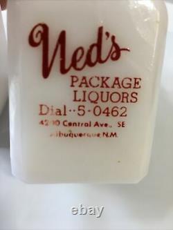 Vintage Salt and Pepper Shakers Advertising Made USA Ned's Package Dial 5-0462