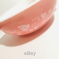 Vintage Set 3 Pyrex Pink Cinderella Gooseberry 444 443 441 Mixing Nesting Bowls