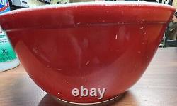 Vintage Set Of 4 Pyrex Primary Nesting Mixing Bowls, Complete 401 402 403 404