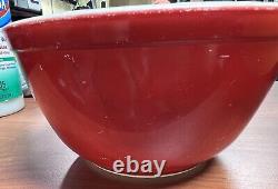 Vintage Set Of 4 Pyrex Primary Nesting Mixing Bowls, Complete 401 402 403 404