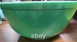 Vintage Set Of 4 Pyrex Primary Nesting Mixing Bowls, Complete 401 402 403 404