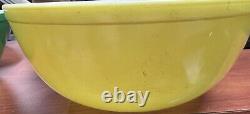 Vintage Set Of 4 Pyrex Primary Nesting Mixing Bowls, Complete 401 402 403 404