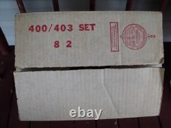 Vintage Set Of 8 pieces Fire King Chanticleer Rooster In OrIginal Box New NOS