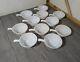 Vintage Set Of 11 Anchor Hocking Fire King Milk Glass Soup Bowls W Handles