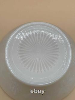 Vintage Set of White Milk Glass Harvest Grapes Serving Bowl/Compote and Lace Edg