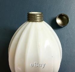 Vintage Soaperior Bathroom Wall Soap Dispenser Milk Glass Porcelain Knob