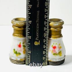 Vintage VERY RARE Milk Glass Binoculars Opera Glasses Candy Container