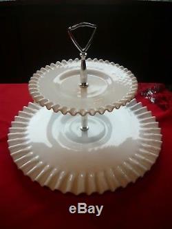 Vintage Westmoreland Dinnerware Set Raised Paneled Grapes White Milk Glass more