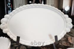Vintage Westmoreland/Imperial Milk Glass aquired set Paneled grape design