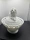 Vintage Westmoreland Milk Glass Lion Dancing Sailor With Lace Basket Atterbury