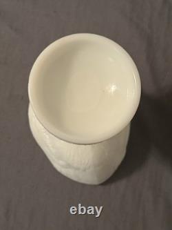 Vintage Westmoreland Milk Glass Rooster Covered Dish Pedestal Hand Painted W Mar