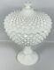 Vintage Westmoreland Sawtooth White Milk Glass Compote Candy Dish Large 14