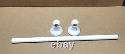Vintage White Ceramic Porcelain 24 White Milk Glass Towel Bar Old 246-26B