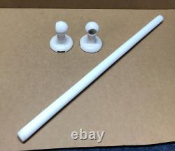 Vintage White Ceramic Porcelain 24 White Milk Glass Towel Bar Old 246-26B