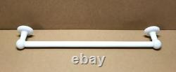 Vintage White Ceramic Porcelain 24 White Milk Glass Towel Bar Old 246-26B
