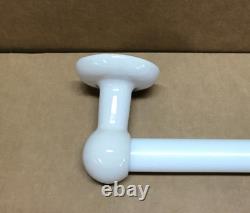 Vintage White Ceramic Porcelain 24 White Milk Glass Towel Bar Old 246-26B