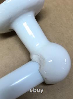 Vintage White Ceramic Porcelain 24 White Milk Glass Towel Bar Old 246-26B