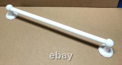Vintage White Ceramic Porcelain 24 White Milk Glass Towel Bar Old 246-26B
