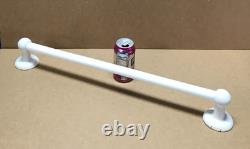 Vintage White Ceramic Porcelain 24 White Milk Glass Towel Bar Old 246-26B