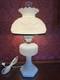 Vintage White Fenton Milk Glass Lamp