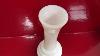 Vintage White Milk Glass 6 Tall Bud Vase 6 X 3 5 Bubble Bottom Pattern Mint
