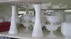 Vintage White Milk Glass Decanter Stopper U0026 Pearl Edge Lamp Base With Hole Euc