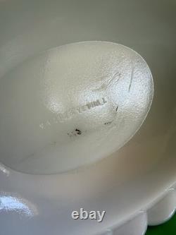 Vintage White Milk Glass Hen On Nest Vallerysthal Butter Dish 7.5 Large