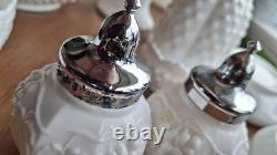 Vintage White Milk Glass/Hobnail/Crimped/Ruffle. Misc Mixed Lot