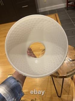 Vintage White Milk Glass Hobnail Lamp Shade