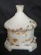 Vintage White Milk Glass Hut Shape Vallerysthal Butter Dish Collecitble 1930 #