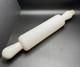 Vintage White Milk Glass Rolling Pin With Cork Stopper
