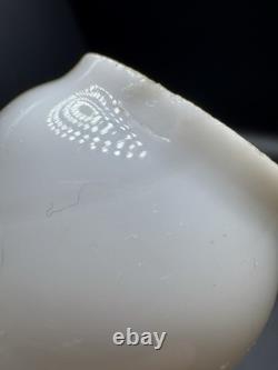 Vintage White Milk Glass Rolling Pin with Cork Stopper